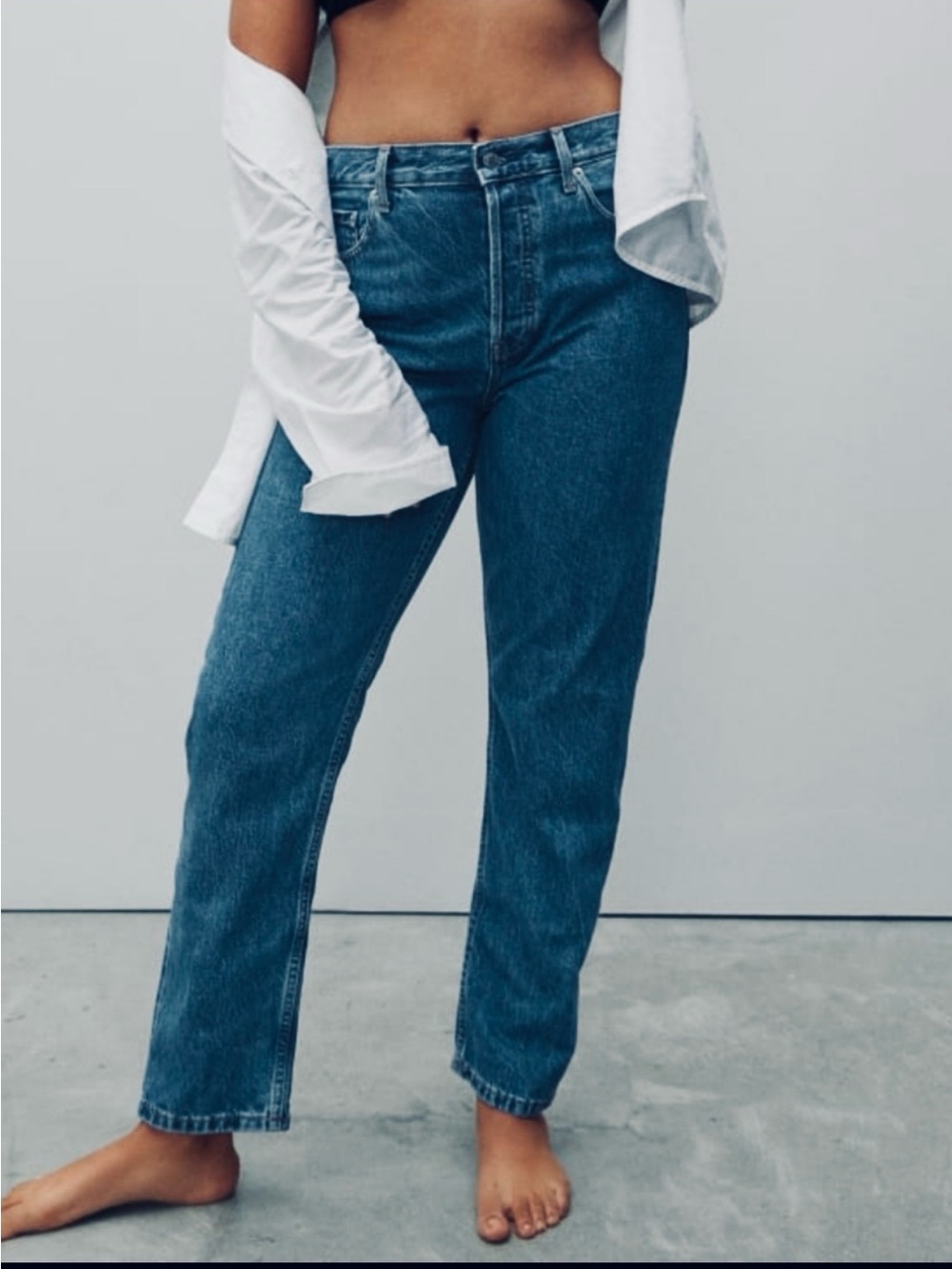 Everlane Curvy '90s Cheeky Straight Jean
Atlantic Wash High Rise Size 29